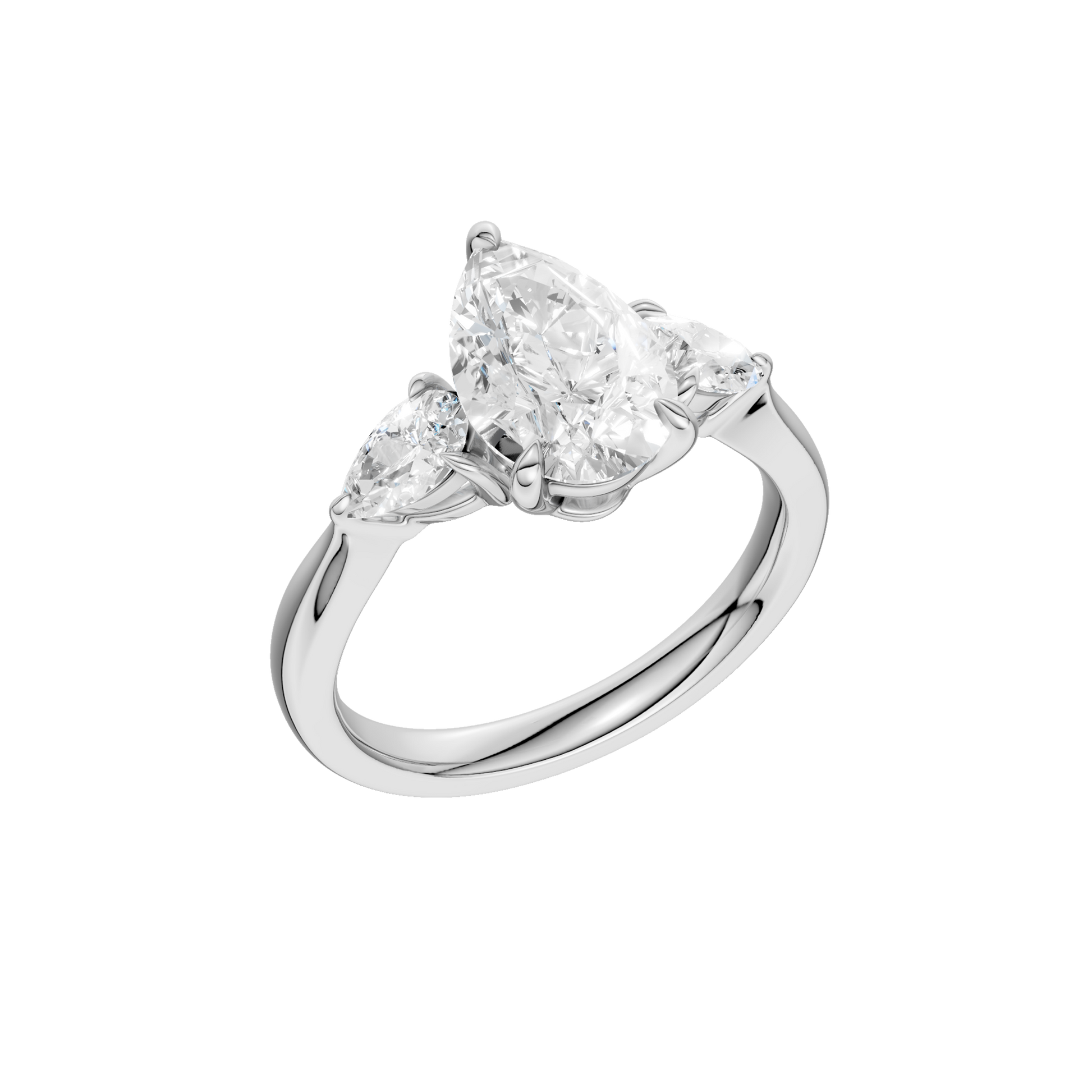 3-Stone Ring(Pear)