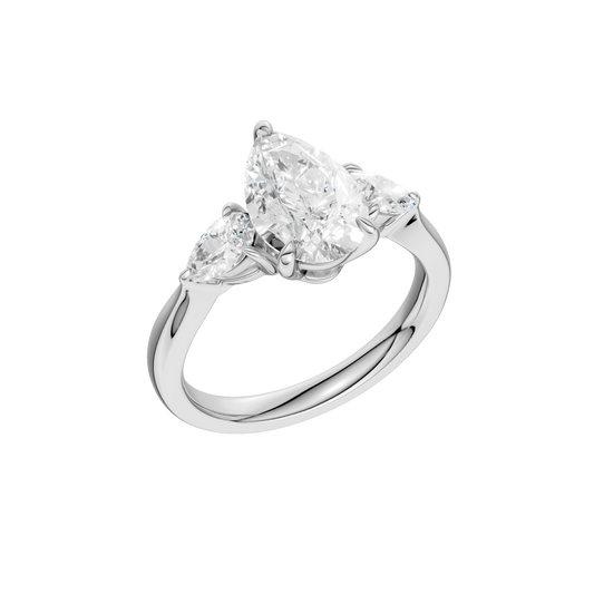 3-Stone Ring(Pear)