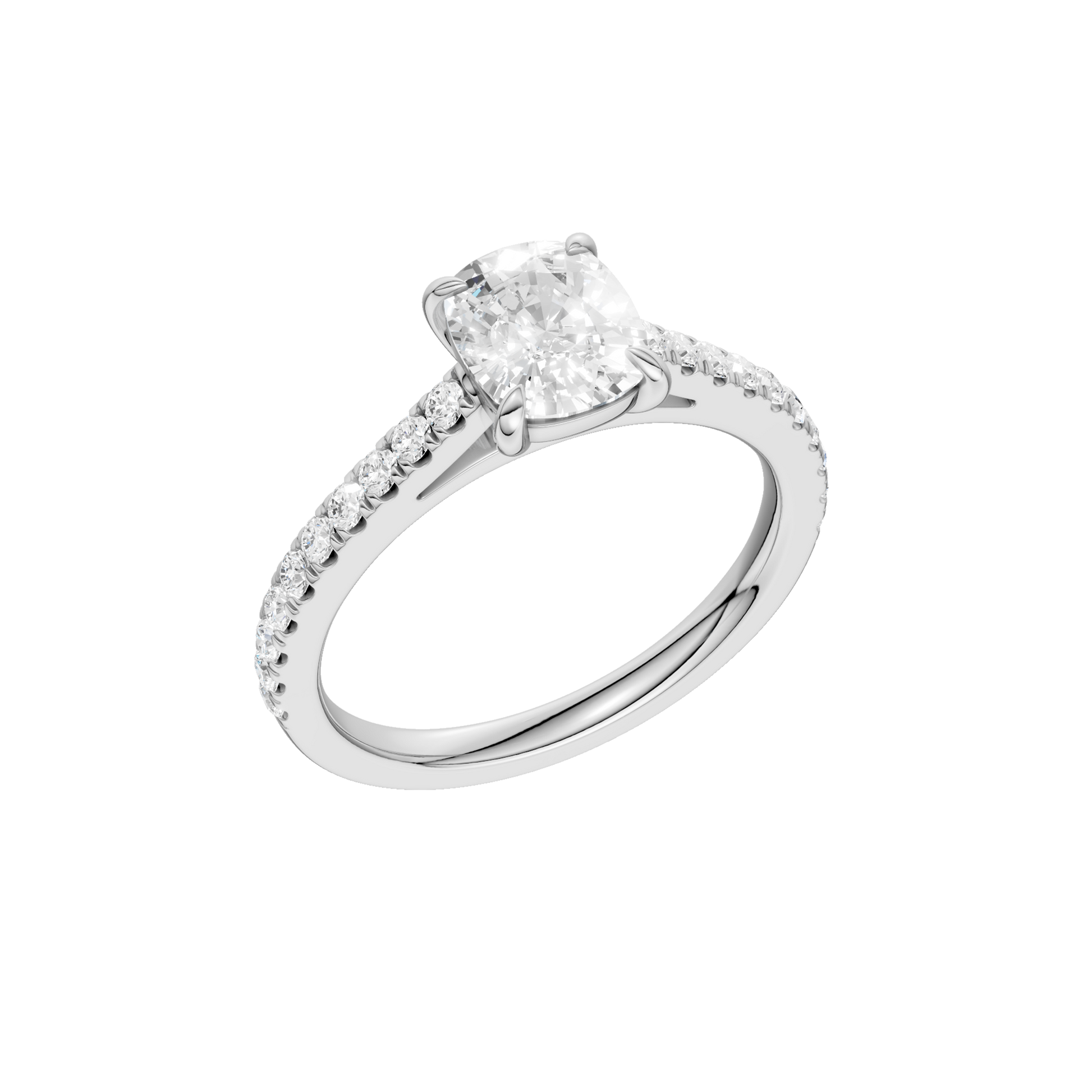Classic Engagement Ring(Elongated Cushion)