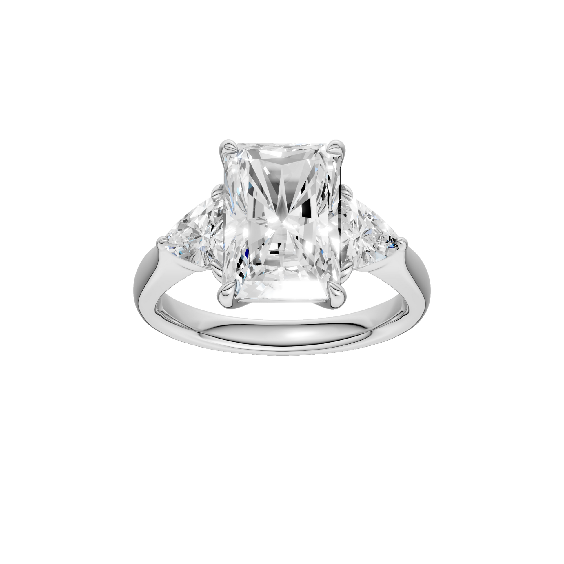 3-Stone Ring(Radiant+Trillion)