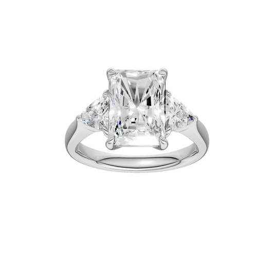 3-Stone Ring(Radiant+Trillion)