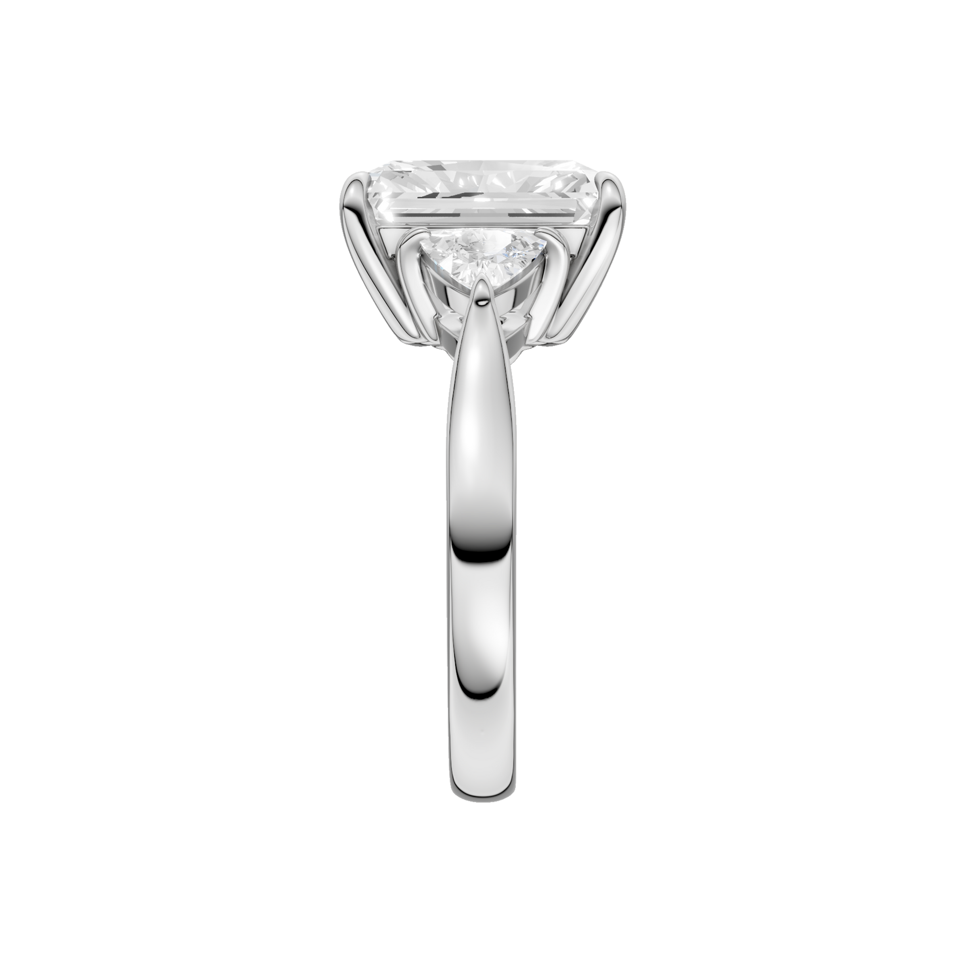 3-Stone Ring(Radiant+Trillion)