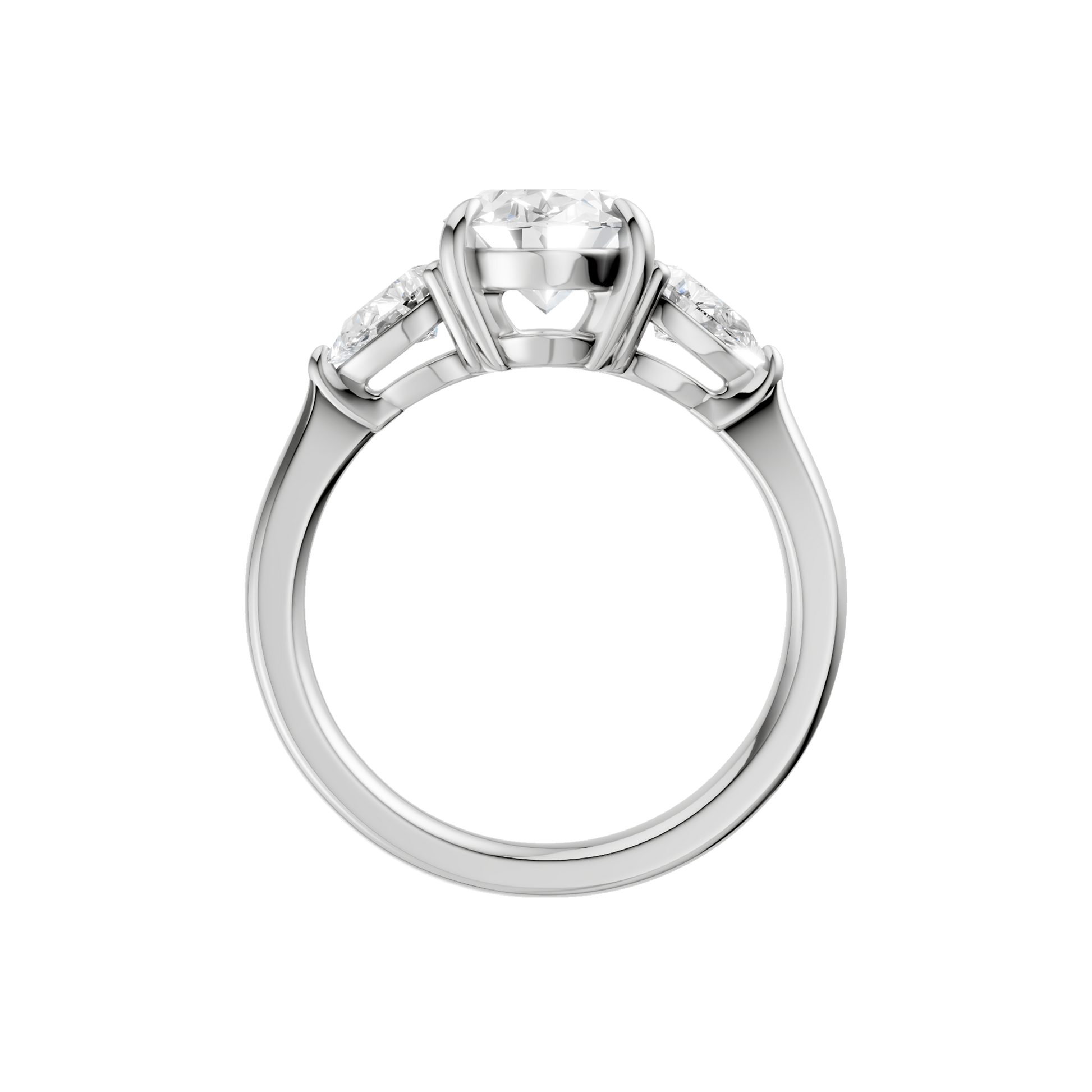 3-Stone Ring(Oval+Pear)