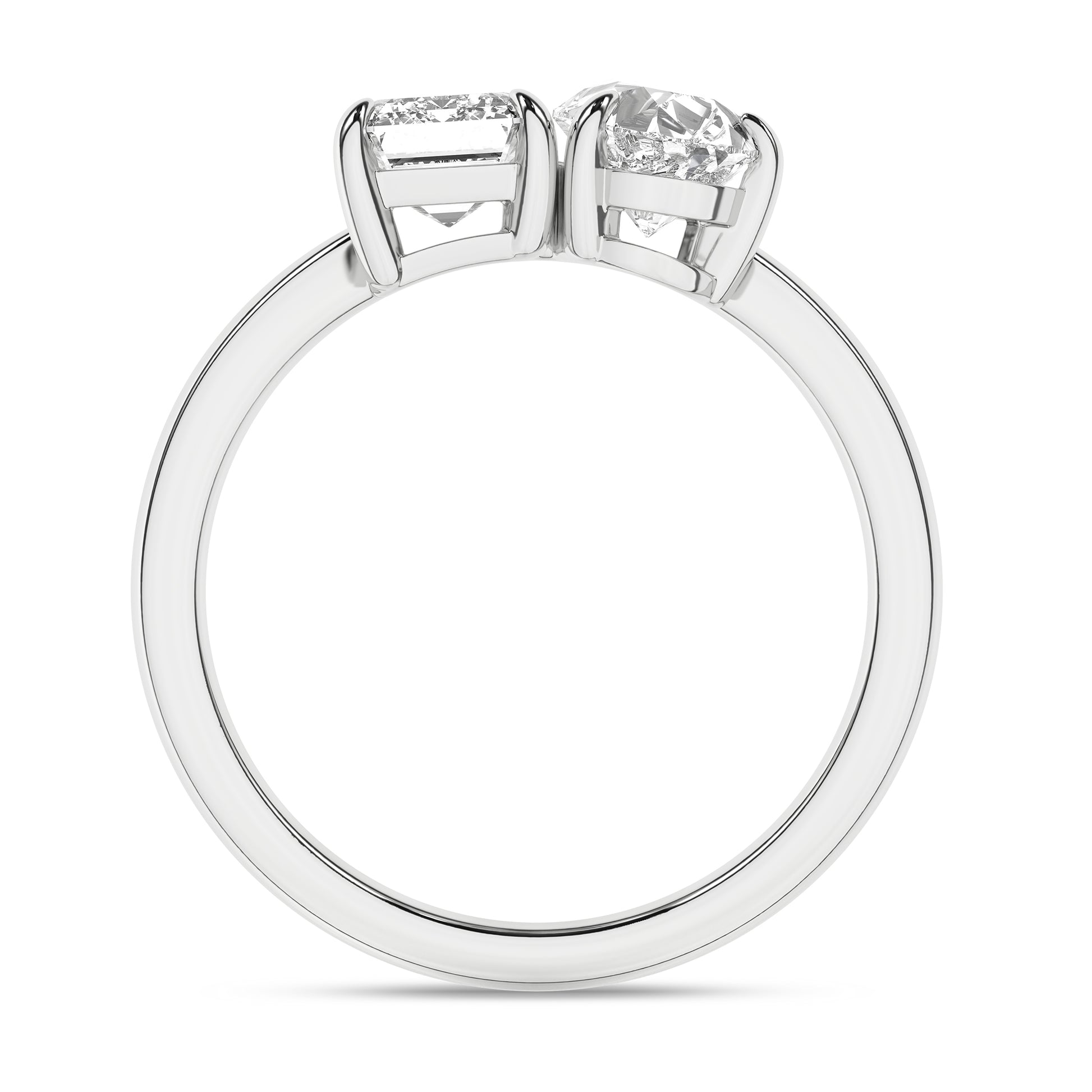 Toi Et Moi Ring (Emerald & Pear)