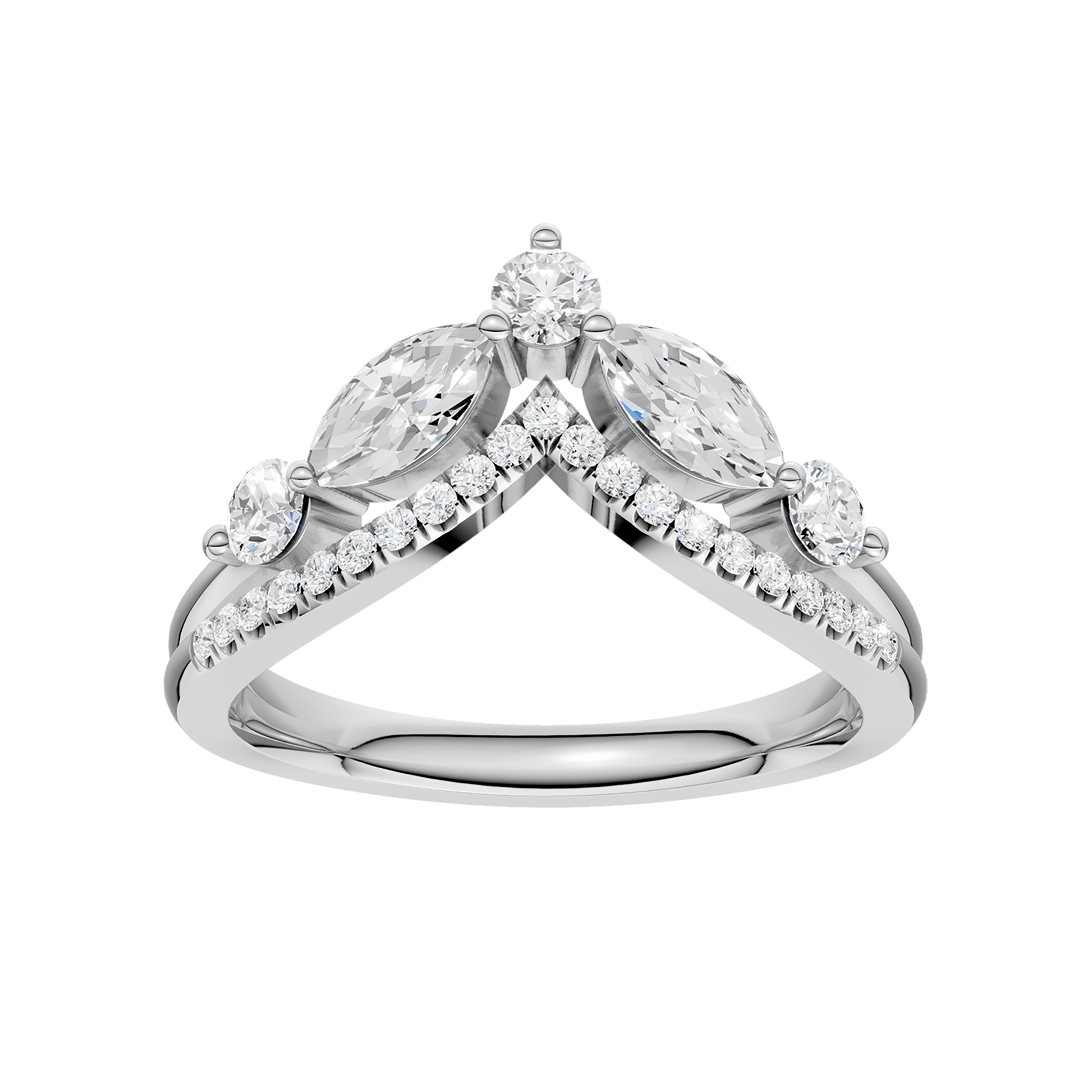 Split Shank Chevron Band