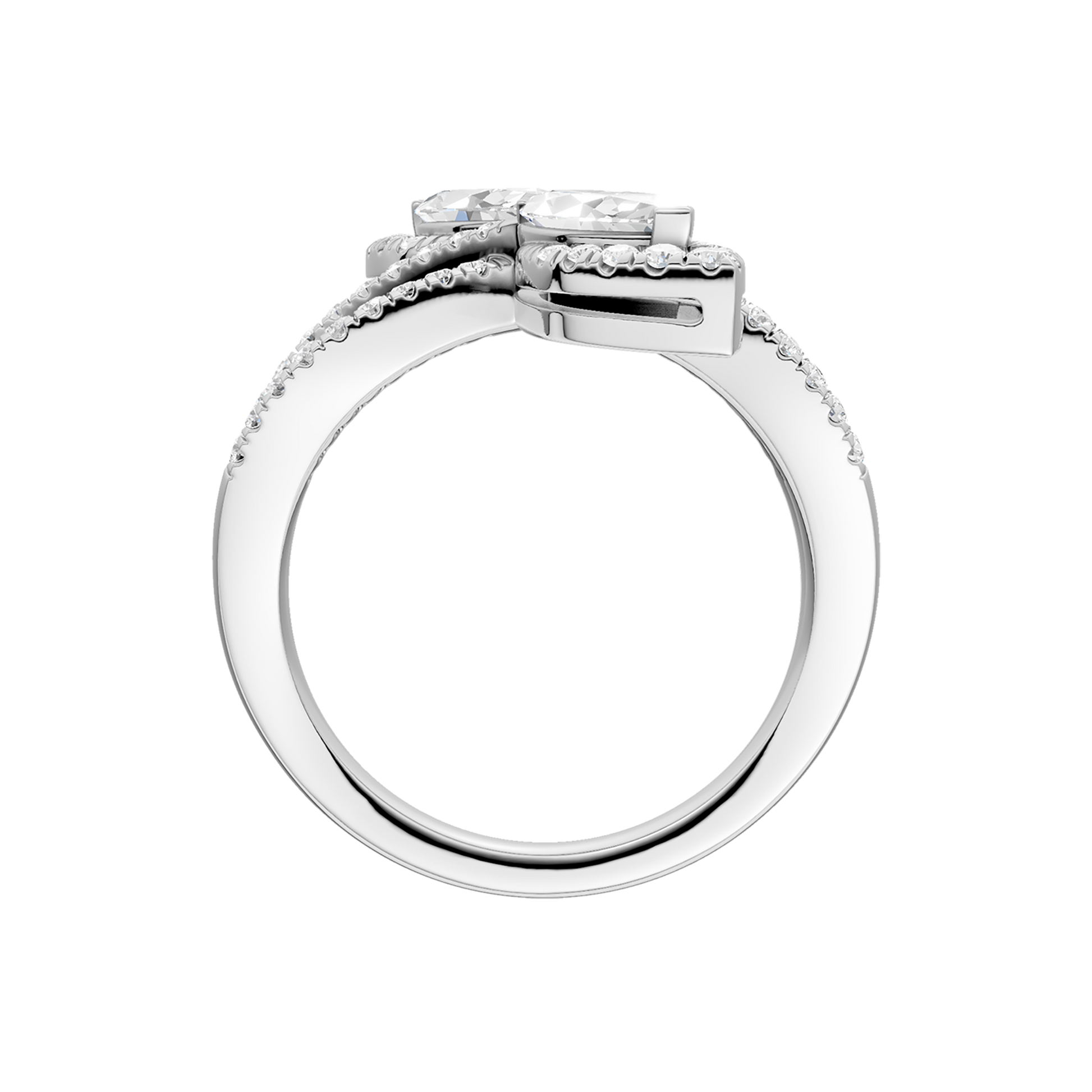 2-Stone Bypass Ring