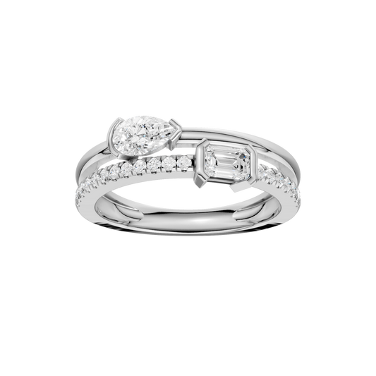 Stackable Ring(Emerald, Pear)