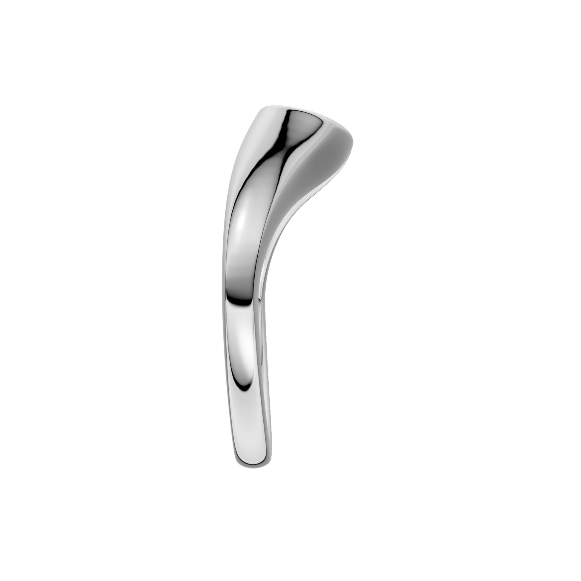 Flush-Set Open End Diamond Ring(Pear)