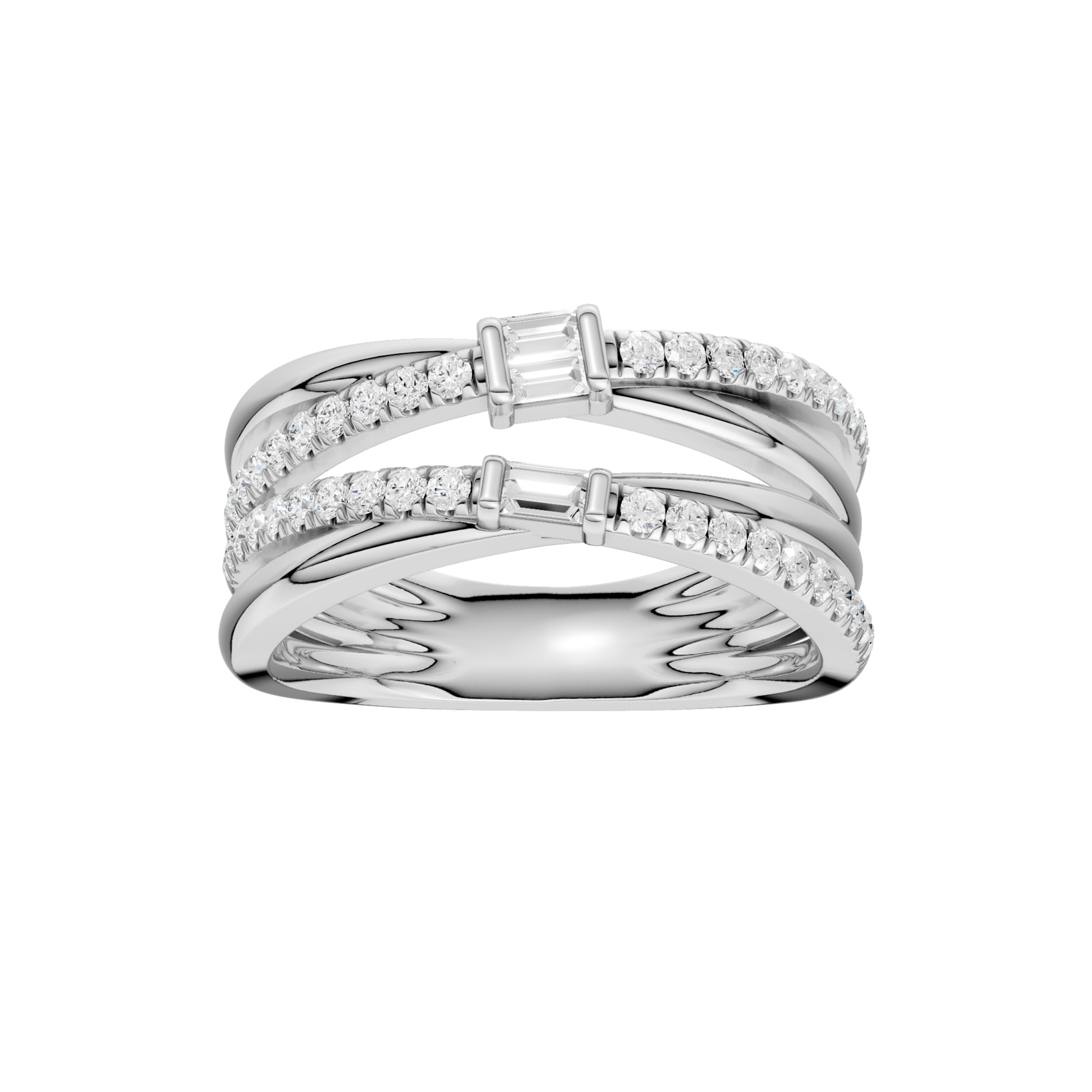 Stackable Ring(Baguette, Round)