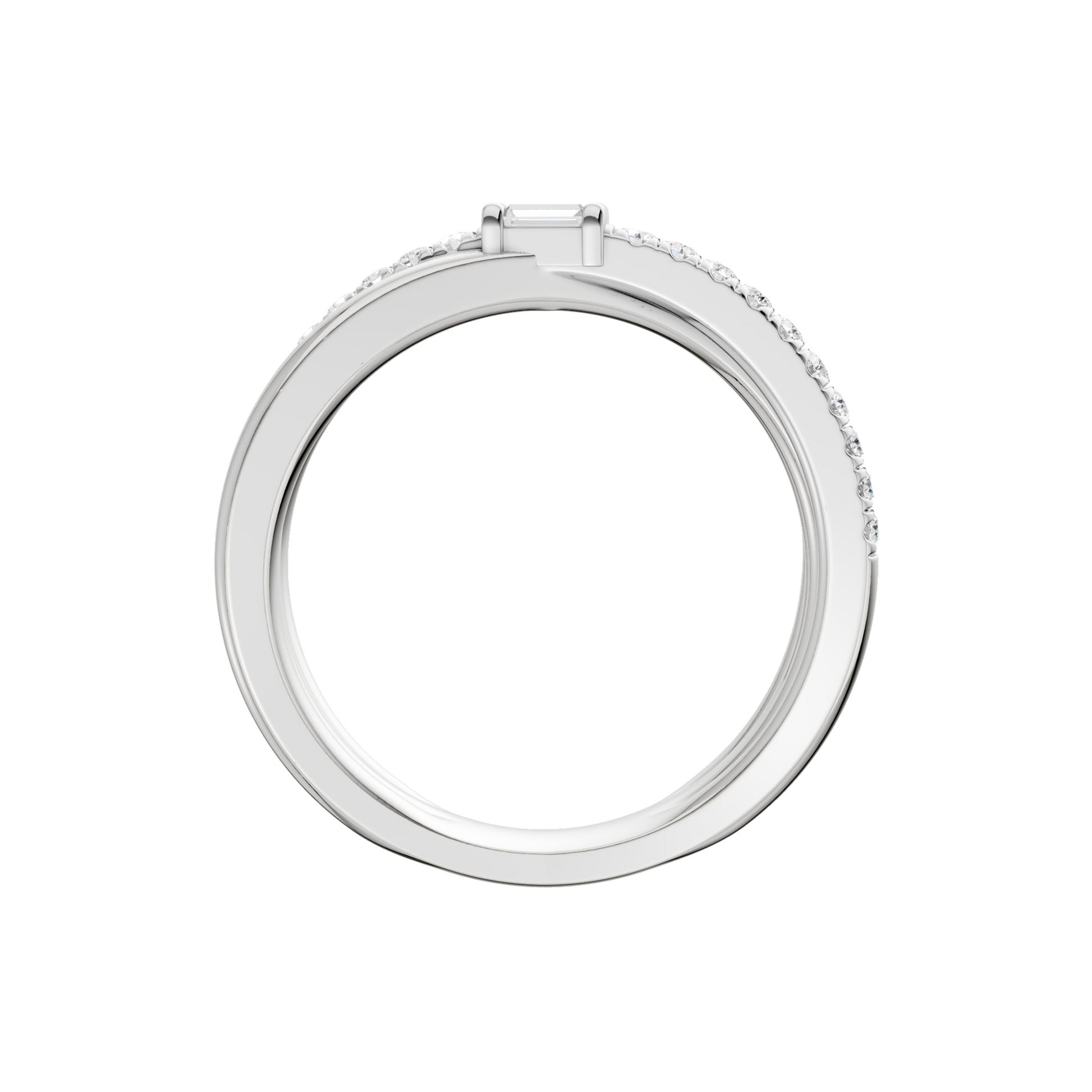 Stackable Ring(Baguette, Round)