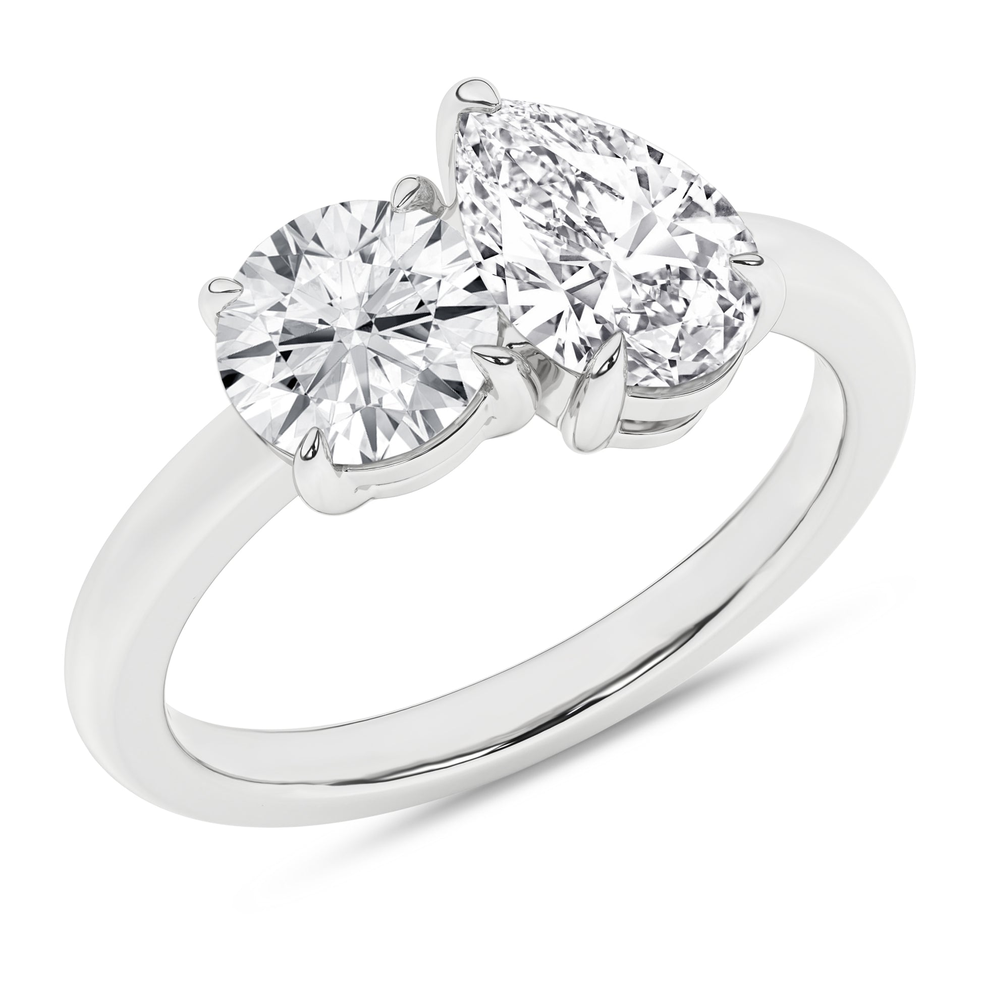 Toi Et Moi Ring (Round & Pear)