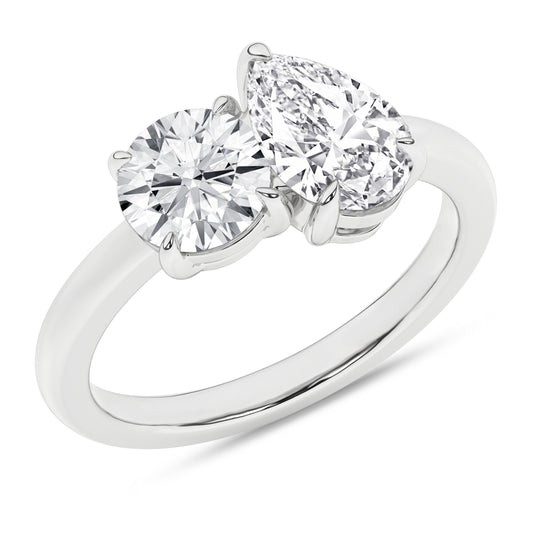 Toi Et Moi Ring (Round & Pear)