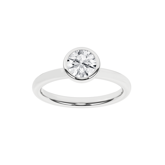 Bezel-Set Solitaire Ring (Round)