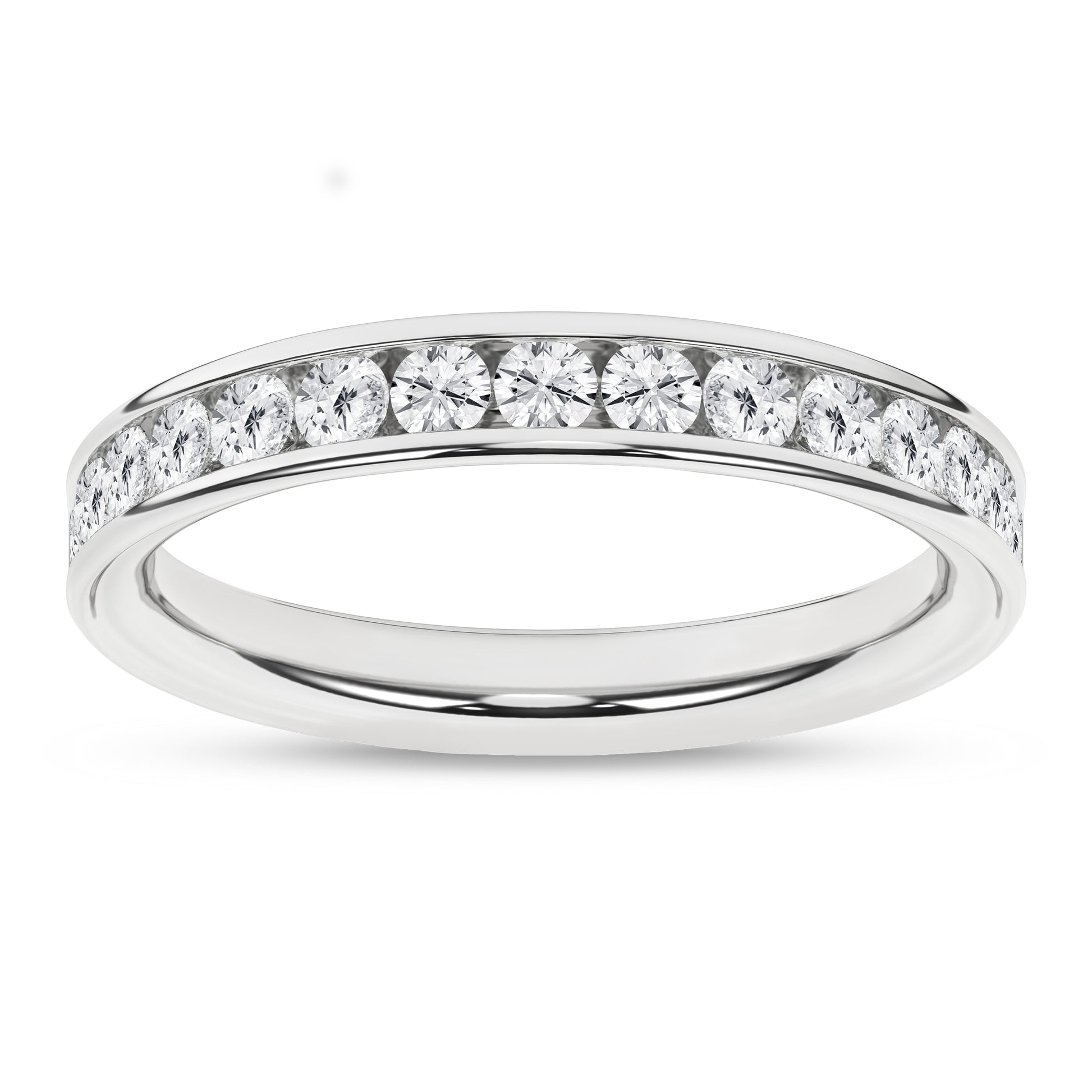 Channel Set Wedding Band (Round)