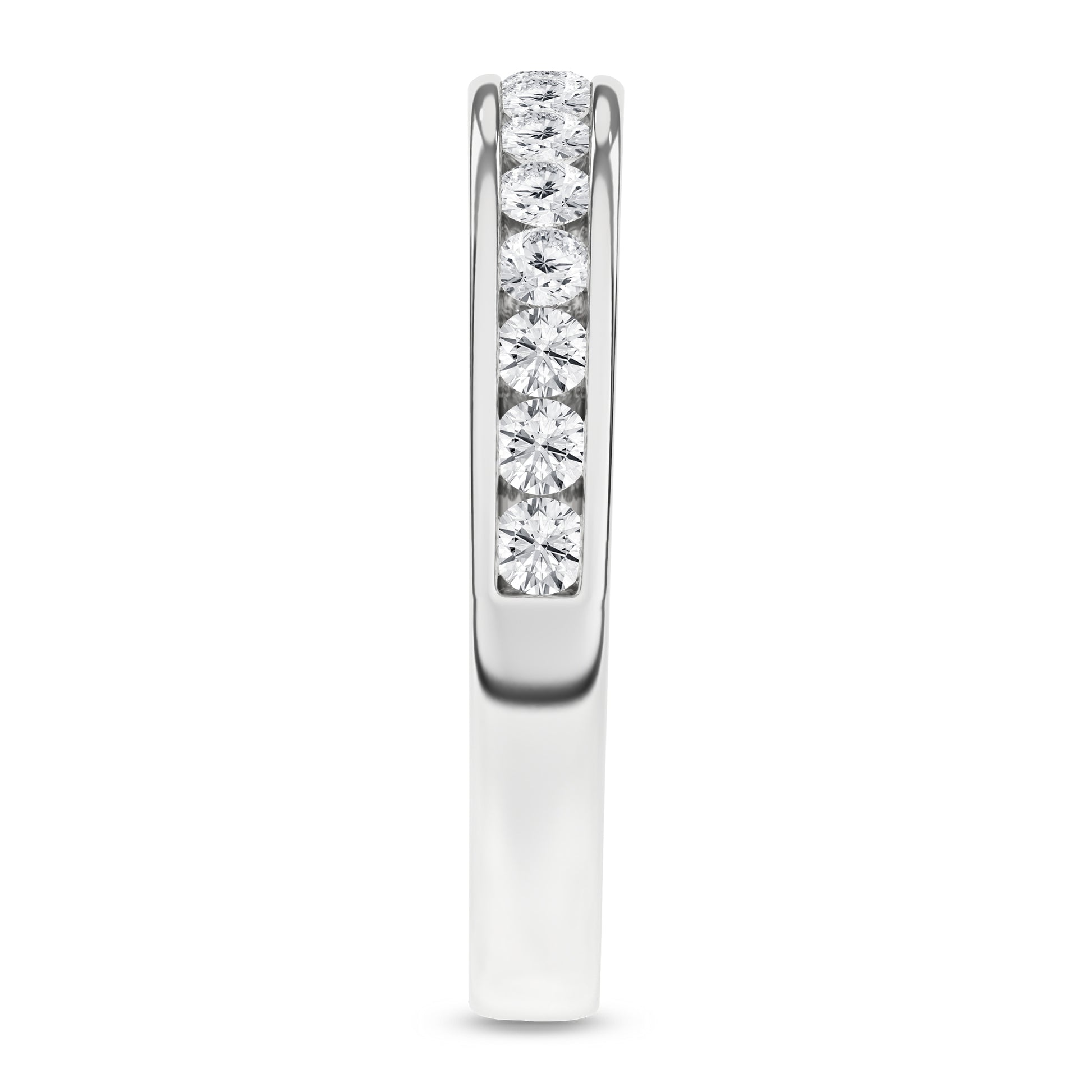Channel Set Wedding Band (Round)