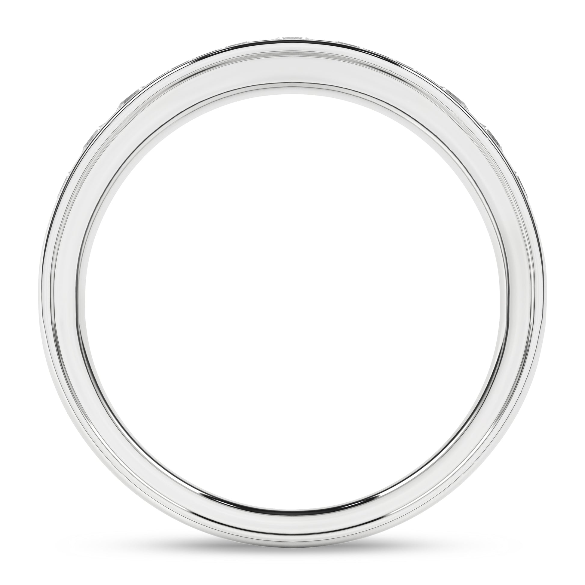 Channel Set Wedding Band (Round)