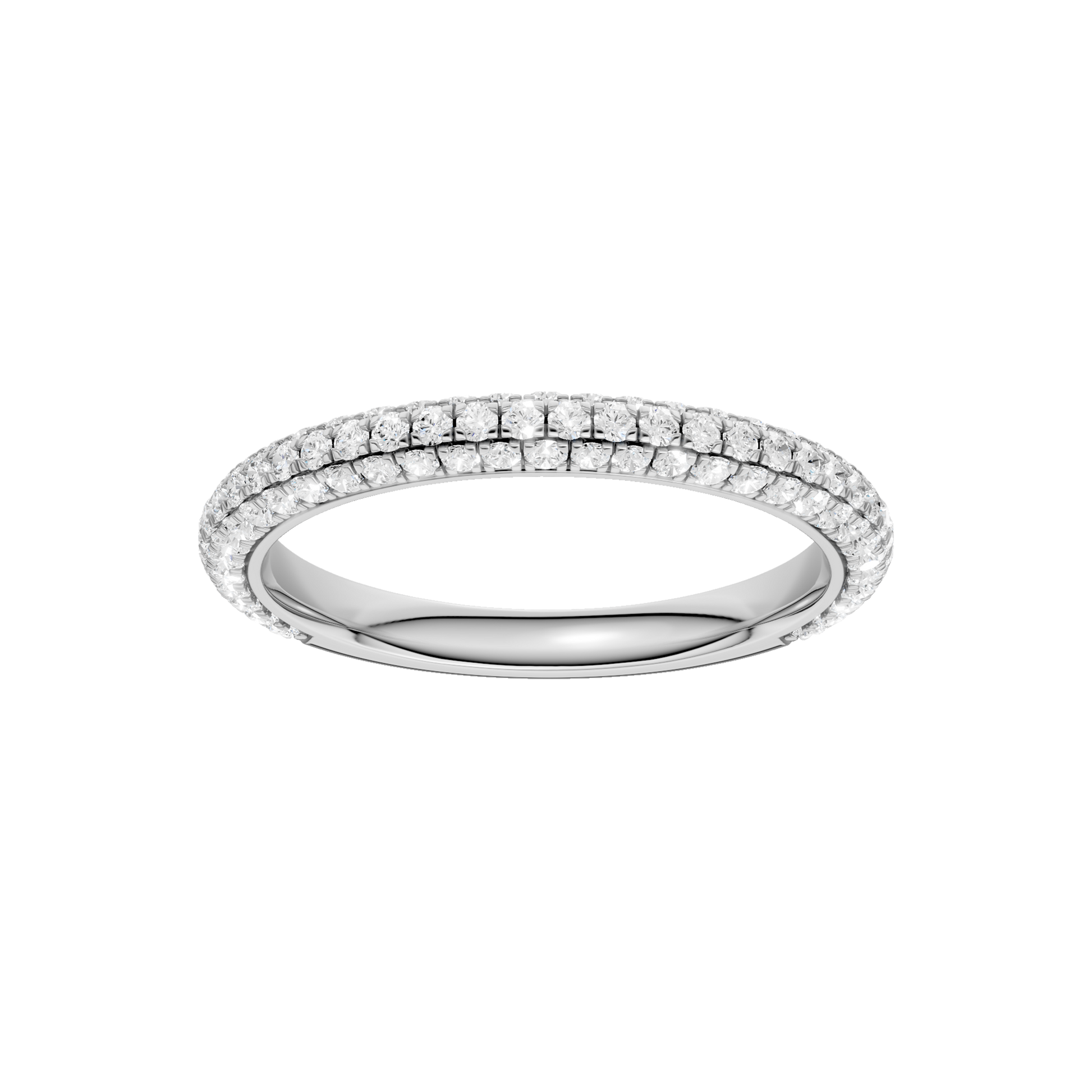 Hidden Halo Pave Matching Band
