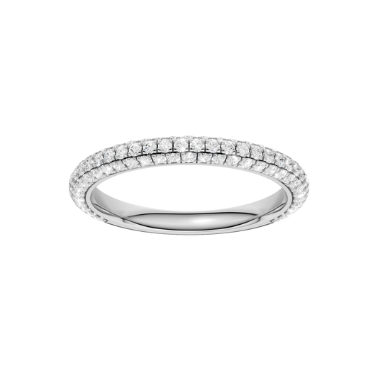Hidden Halo Pave Matching Band