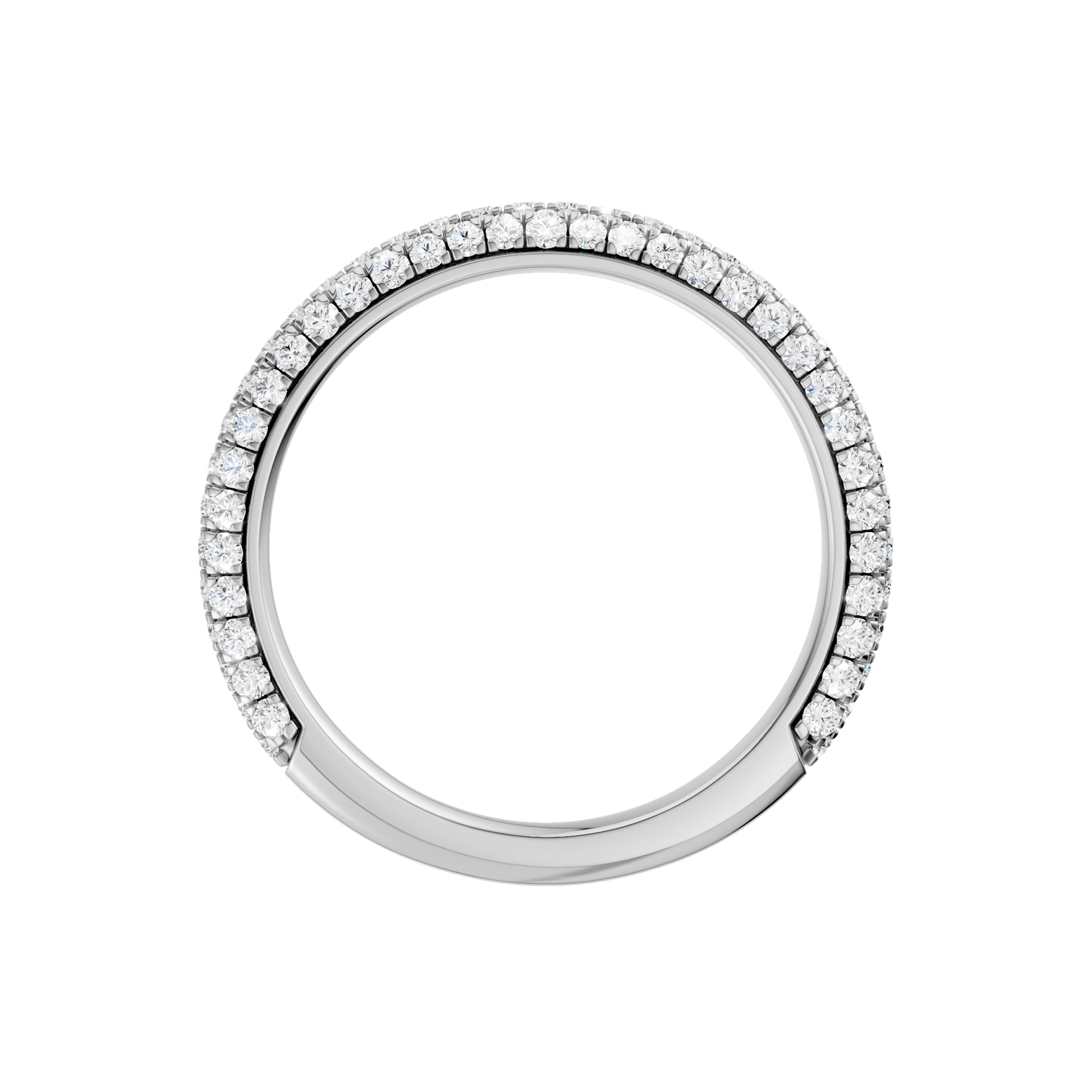 Hidden Halo Pave Matching Band