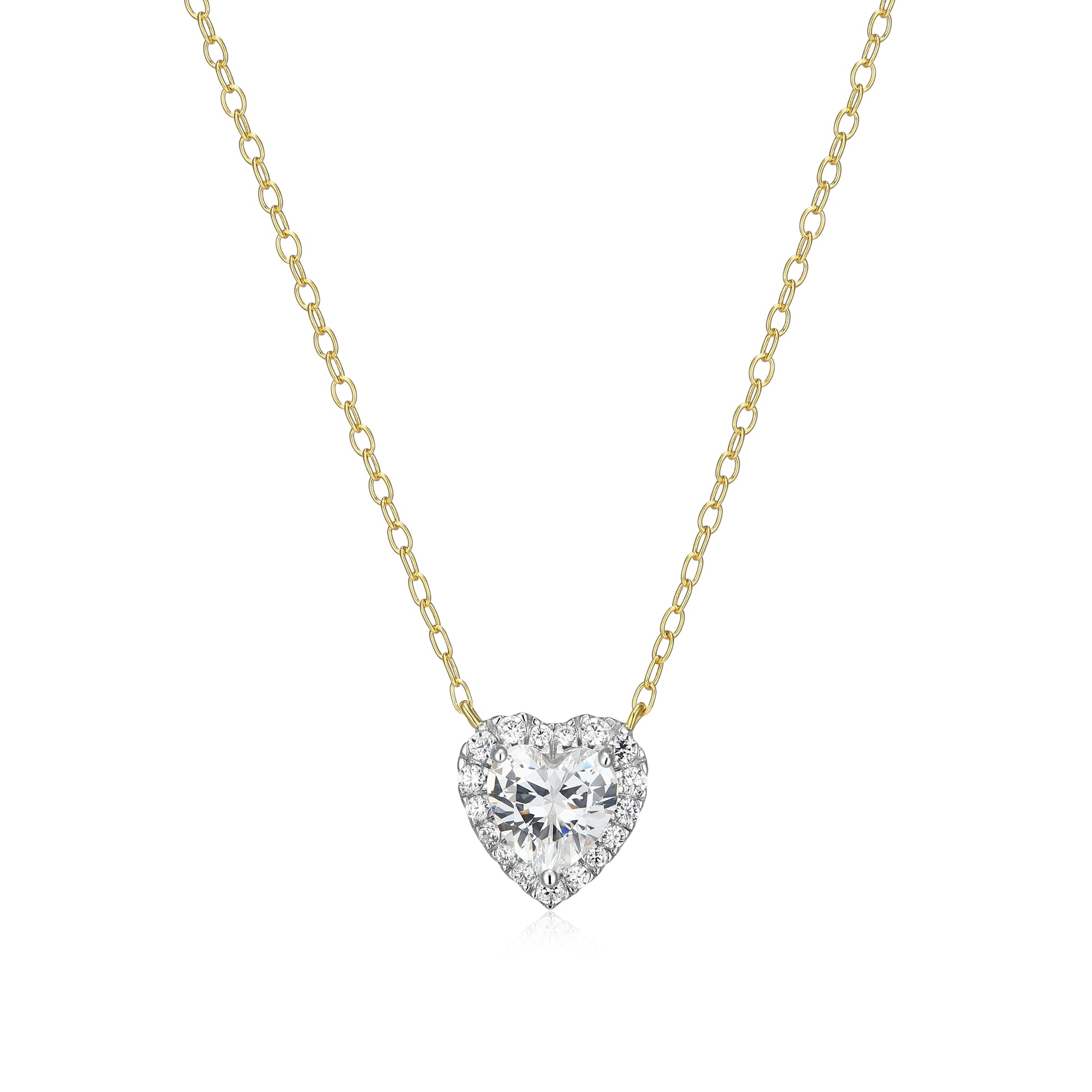 MN0149Y - Amoré Halo Necklace