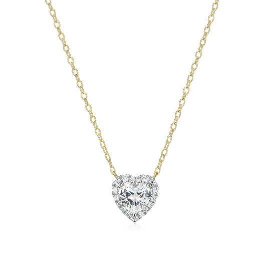MN0149Y - Amoré Halo Necklace
