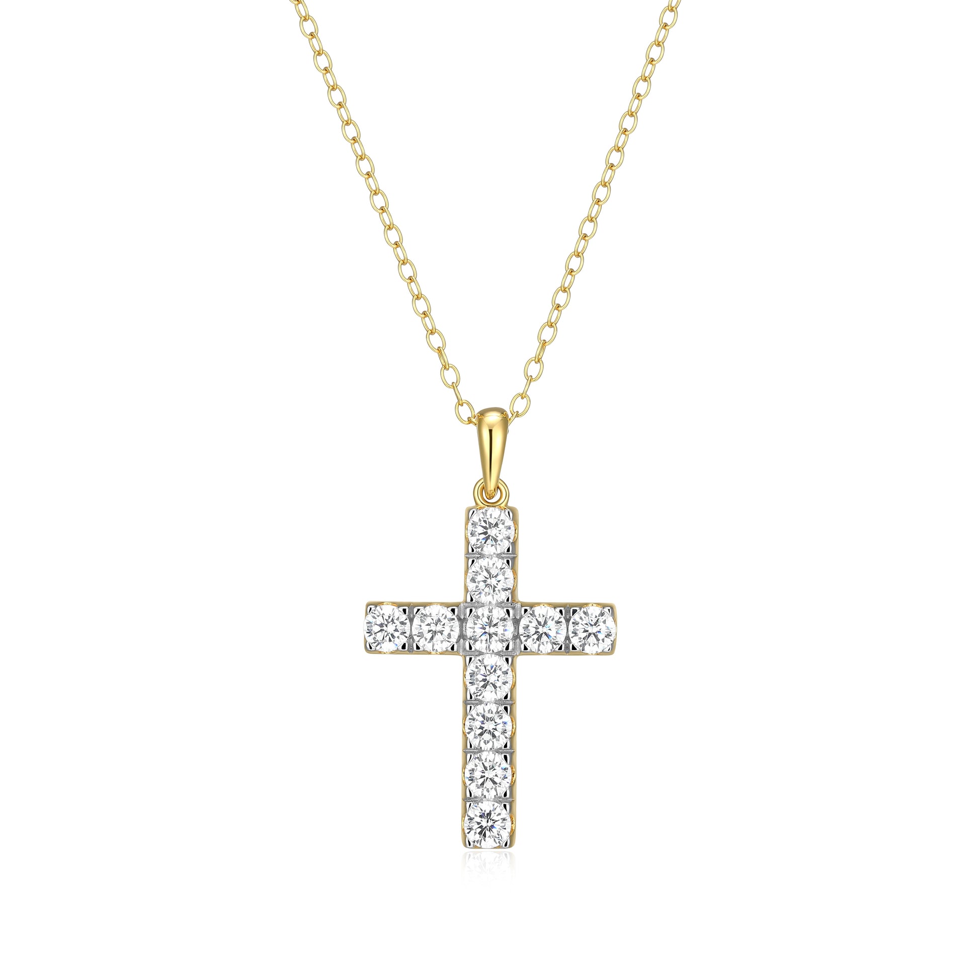 MN0150Y - Faith Cross Pendant Necklace