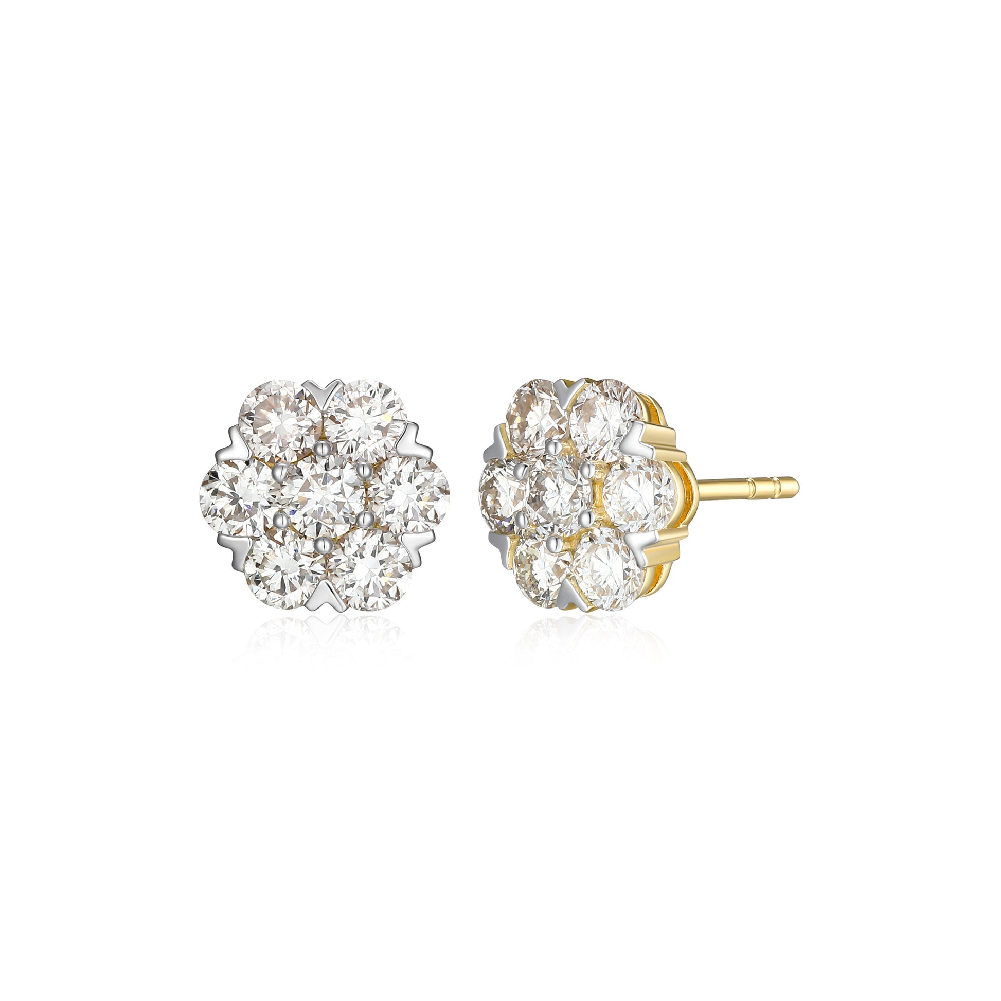 ME0146Y - Cluster Stud Earrings