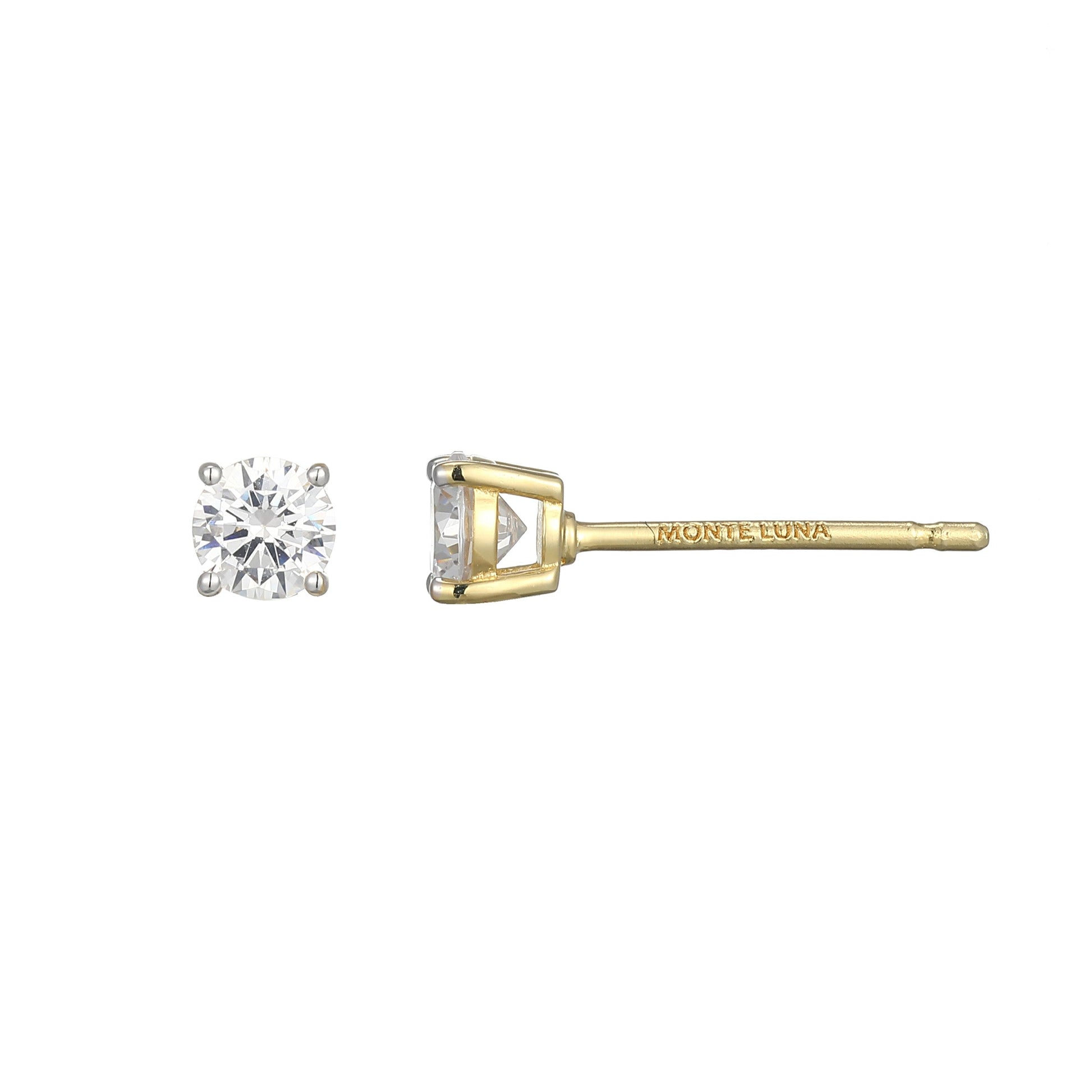 ME0113 - Essentials Small Lab-Created Diamond Stud Earrings