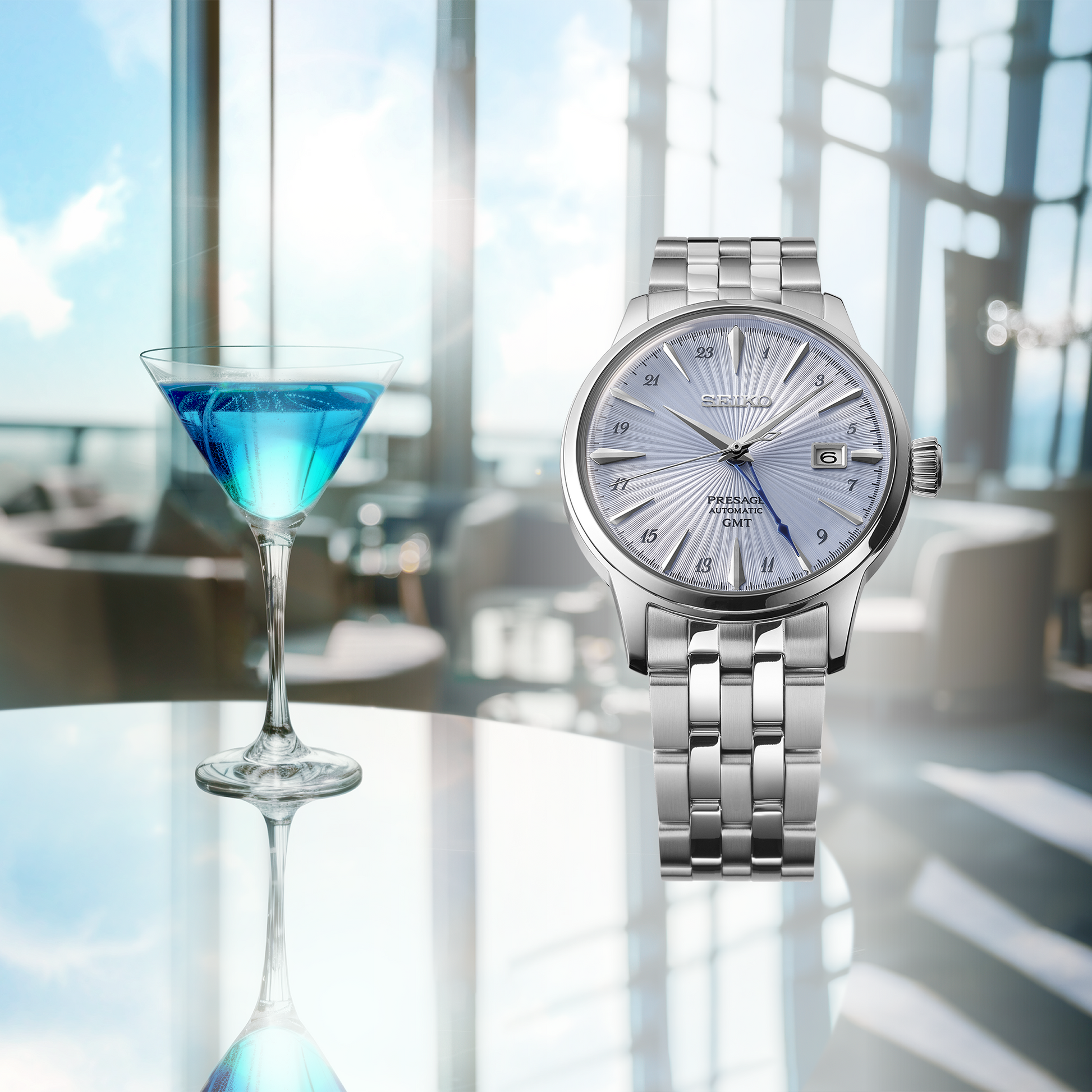 Seiko Presage Cocktail Time GMT Watch SSK037