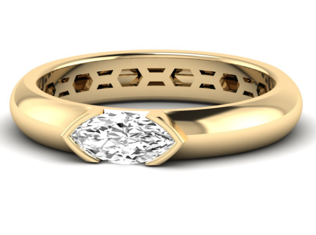 marquise-half-bezel-domed-ring-R385MQ0.50W146.50