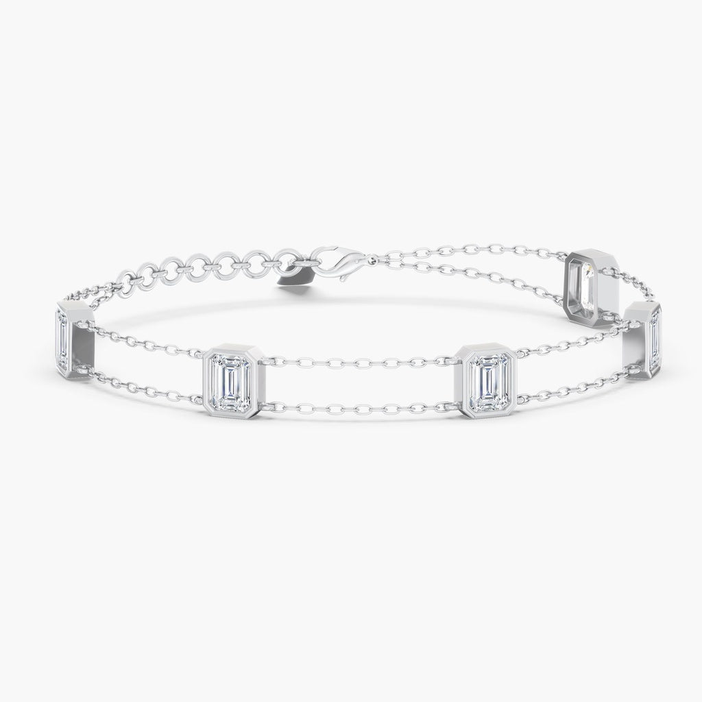 double-chain-emerald-bezel-bracelet-BEMD2.50W146.50-7.50"