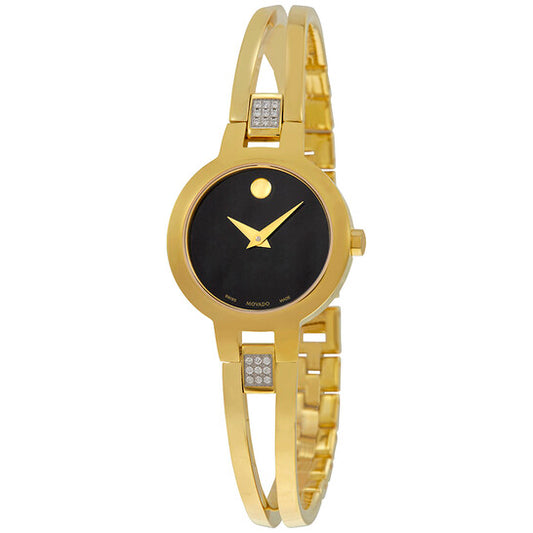 Movado Amorosa Black Dial Women Watch 0607155