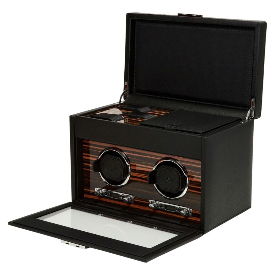 Wolf Roadster Double Watch Winder with Storage 457256