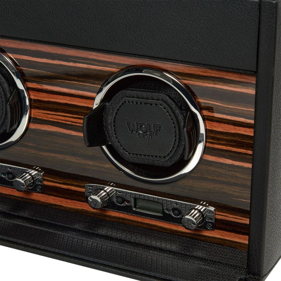 Wolf Roadster Triple Watch Winder with Storage 457356