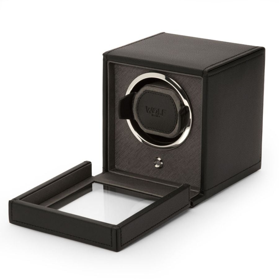 Wolf Cub Single Watch Winder with Cover 461103