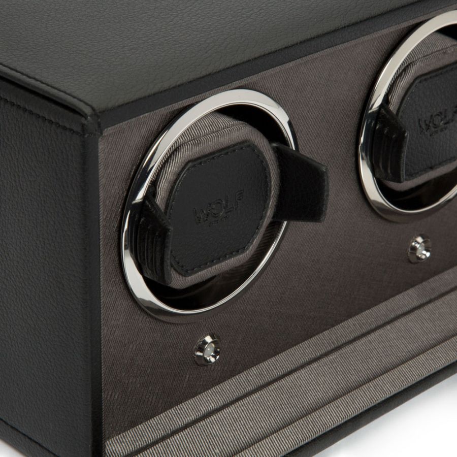 Wolf Cub Double Watch Winder with Cover 461203